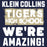 Close-up view of Klein Collins High School Tigers Classic Unisex Navy T-shirt 231