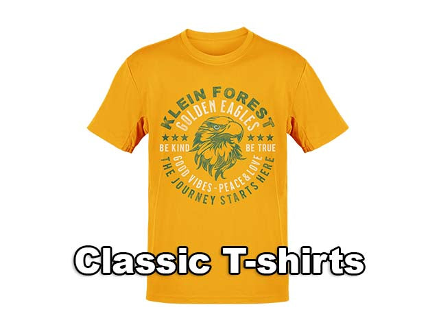 Classic T-shirts - Klein Forest High School Golden Eagles