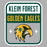 Close-up view of Klein Forest High School Golden Eagles Women's Sport Grey SoftStyle T-shirt 001