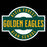 Close-up view of Klein Forest High School Golden Eagles Unisex 3/4 Sleeve Raglan T-shirt 211