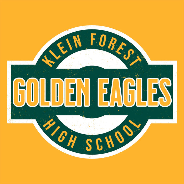 Close-up view of Klein Forest High School Golden Eagles Classic Unisex Gold T-shirt 011