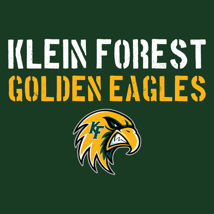 Klein Forest High School Golden Eagles Classic Unisex Forest Green T-shirt 017