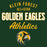 Close-up view of Klein Forest High School Golden Eagles Classic Unisex Forest Green T-shirt 034