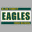 Close-up view of Klein Forest High School Golden Eagles Unisex 3/4 Sleeve Raglan T-shirt 098