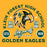 Close-up view of Klein Forest High School Golden Eagles Classic Unisex Gold T-shirt 208