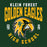 Close-up view of Klein Forest High School Golden Eagles Classic Unisex Forest Green T-shirt 213