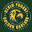 Close-up view of Klein Forest High School Golden Eagles Classic Unisex Forest Green T-shirt 214