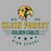 Close-up view of Klein Forest High School Golden Eagles Unisex 3/4 Sleeve Raglan T-shirt 217