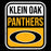 Close-up view of Klein Oak High School Panthers Unisex 3/4 Sleeve Raglan T-shirt 001