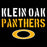 Close-up view of Klein Oak High School Panthers Women's Black SoftStyle T-shirt 017
