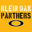 Close-up view of Klein Oak High School Panthers Classic Unisex Gold T-shirt 017