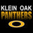 Close-up view of Klein Oak High School Panthers Unisex 3/4 Sleeve Raglan T-shirt 024