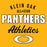 Close-up view of Klein Oak High School Panthers Classic Unisex Gold T-shirt 034