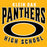 Close-up view of Klein Oak High School Panthers Classic Unisex Gold T-shirt 213