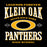 Close-up view of Klein Oak High School Panthers Women's Black SoftStyle T-shirt 230