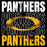 Close-up view of Klein Oak High School Panthers Classic Unisex Black T-shirt 233