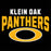 Close-up view of Klein Oak High School Panthers Women's Black SoftStyle T-shirt 234