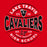 Close-up view of Lake Travis High School Cavaliers Red Classic Unisex T-shirt 218