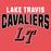 Close-up view of Lake Travis High School Cavaliers Women's Relaxed Fit T-shirt 234