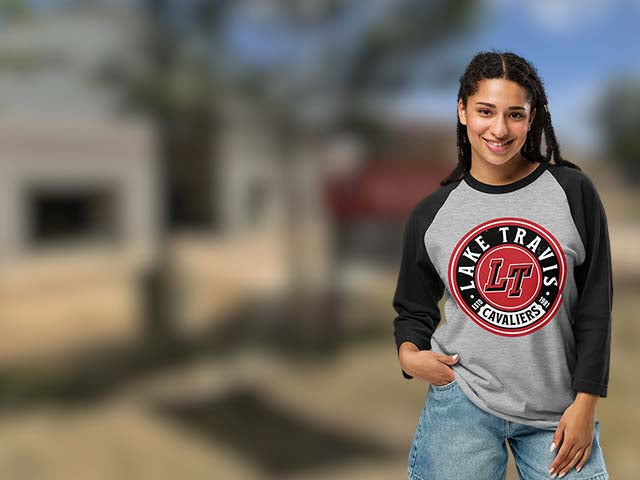 Lake Travis High School Cavaliers Raglan T-shirts All Products Page