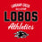Close-up view of Langham Creek High School Lobos Red Classic Unisex T-shirt 034