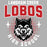Close-up view of Langham Creek High School Lobos Women's Relaxed Fit T-shirt 204