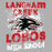 Close-up view of Langham Creek High School Lobos Women's Relaxed Fit T-shirt 205