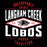 Close-up view of Langham Creek High School Lobos Black Classic Unisex T-shirt 210
