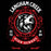 Close-up view of Langham Creek High School Lobos Black Classic Unisex T-shirt 227
