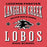 Close-up view of Langham Creek High School Lobos Women's Relaxed Fit T-shirt 230