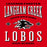 Close-up view of Langham Creek High School Lobos Red Classic Unisex T-shirt 230