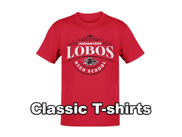 Classic T-shirts for Langham Creek High School Lobos