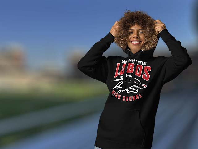 Langham Creek High School Lobos Premium Unisex Hoodies All Products Page