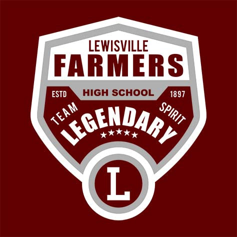 Lewisville High School Maroon Classic T-shirt 14