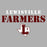 Close-up view of Lewisville High School Farmers Grey Premium Unisex T-shirt 222