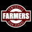 Close-up view of Lewisville High School Farmers Unisex 3/4 Sleeve Raglan T-shirt 011