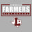 Lewisville Farmers High School logo with a Texas-shaped letter 'L' on a gray background