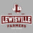 Close-up view of Lewisville High School Farmers Unisex 3/4 Sleeve Raglan T-shirt 202