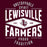 Close-up view of Lewisville High School Farmers Maroon Classic Unisex T-shirt 210