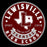 Circular logo with 'Lewisville High School Farmers' text and design on a red background