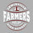 Close-up view of Lewisville High School Farmers Unisex 3/4 Sleeve Raglan T-shirt 218