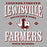 Close-up view of Lewisville High School Farmers Unisex 3/4 Sleeve Raglan T-shirt 230