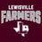 Close-up view of Lewisville High School Farmers Maroon Classic Unisex T-shirt 234