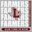 Close-up view of Lewisville High School Farmers Women's Relaxed Fit T-shirt 235