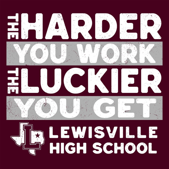 Close-up view f Lewisville High School Farmers Maroon Classic Unisex T-shirt 238