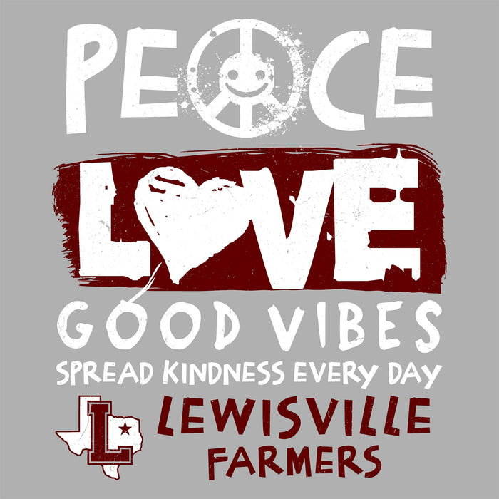 Close-up view of Lewisville High School Farmers Women's Relaxed Fit T-shirt 240