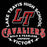 Close-up view of Lake Travis High School Cavaliers Black Classic Unisex T-shirt 206