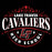 Close-up view of Lake Travis High School Cavaliers Black Classic Unisex T-shirt 211