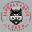 Close-up view of Langham Creek High School Lobos Carbon Grey Premium Unisex Hoodie 214