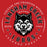 Close-up view of Langham Creek High School Lobos Red Classic Unisex T-shirt 214